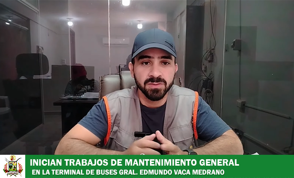 ADMINISTRACIÓN MUNICIPAL EJECUTA TRABAJOS DE MANTENIMIENTO EN LA TERMINAL DE BUSES DE TRINIDAD