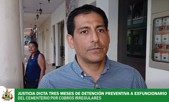 DICTAN 3 MESES DE DETENCIÓN PREVENTIVA EN MOCOVI PARA EXFUNCIONARIO DEL CEMENTERIO GENERAL POR PRESUNTOS COBROS IRREGULARES
