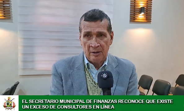 EL SECRETARIO MUNICIPAL DE FINANZAS RECONOCE QUE EXISTE UN EXCESO DE CONSULTORES EN LÍNEA