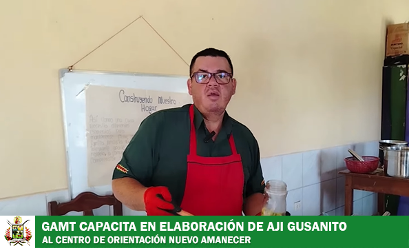 DIRECCIÓN DE PARQUES Y JARDINES CAPACITA EN ELABORACIÓN DE AJÍ GUSANITO Y OTRAS PRESENTACIONES AL CENTRO DE ORIENTACIÓN NUEVO AMANECER