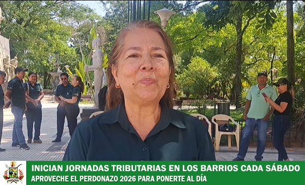 GAMT INICIA LAS JORNADAS TRIBUTARIAS DEL PERDONAZO 2026 EN LA PLAZA PRINCIPAL DE TRINIDAD QUE SE REPLICARÁ TODOS LOS SÁBADOS HASTA FIN DE AÑO 