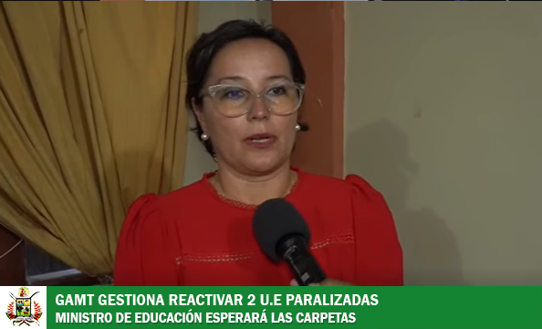 GAM-T LOGRA COMPROMISO PARA REACTIVAR OBRAS DE LA U.E. 18 DE NOVIEMBRE Y LICEO MARIO SAIELLI