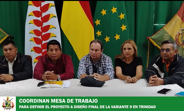 AVANCE CRUCIAL PARA LA CONECTIVIDAD: DEFINEN MESAS DE TRABAJO PARA EL PROYECTO A DISEÑO FINAL DE LA VARIANTE 9 EN  TRINIDAD 
